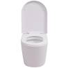 Wall Hung Toilet Ceramic White - Stylish Bathroom Solution