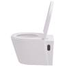 Wall Hung Toilet Ceramic White - Stylish Bathroom Solution