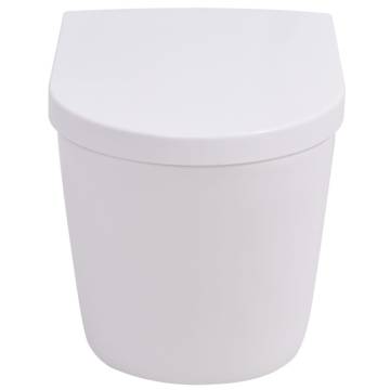 Wall Hung Toilet Ceramic White - Stylish Bathroom Solution