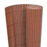 Double-Sided Garden Fence 110x400 cm - Brown | HipoMarket