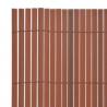 Double-Sided Garden Fence 110x400 cm - Brown | HipoMarket