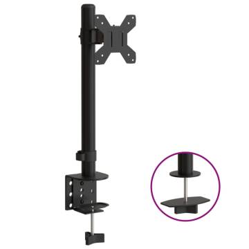 Adjustable Monitor Mount - Black Steel VESA 75/100 mm