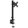 Adjustable Monitor Mount - Black Steel VESA 75/100 mm