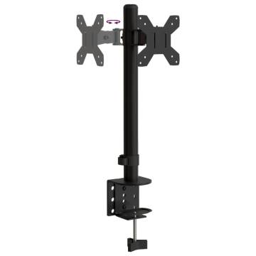 Adjustable Monitor Mount - Black Steel VESA 75/100 mm