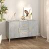 Sideboard Concrete Grey 100x36x60 cm Engineered Wood Colour concrete grey Quantity in Package 1 