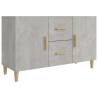 Stylish Concrete Grey Sideboard - 100x36x60 cm