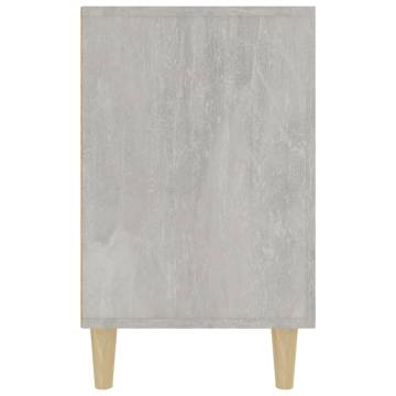 Stylish Concrete Grey Sideboard - 100x36x60 cm