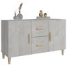 Stylish Concrete Grey Sideboard - 100x36x60 cm