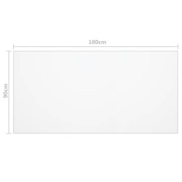 Table Protector Transparent 180x90 cm - PVC 1.6 mm Thick