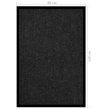 Doormat Striped Anthracite 80x120 cm - Durable & Stylish