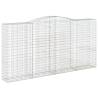 Arched Gabion Baskets 7 pcs - Decorative Garden Barriers