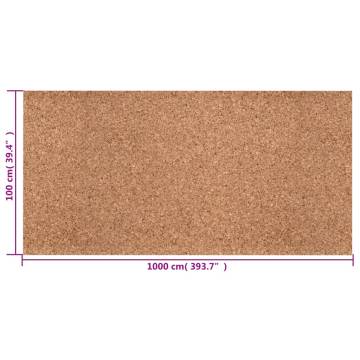 Cork Roll 100x1000 cm 8 mm - Perfect Floor Insulation