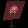 LED Cantilever Umbrella Terracotta 400x300 cm - Stylish Design