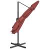 LED Cantilever Umbrella Terracotta 400x300 cm - Stylish Design