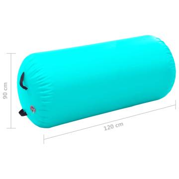 Inflatable Gymnastic Roll 120x90 cm with Pump - Green