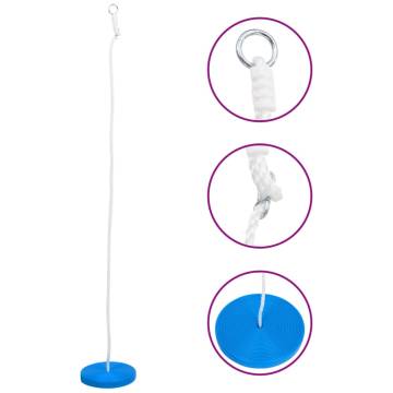 Plate Swing 180 cm Blue - Fun & Adjustable Swing for Kids