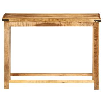 Solid Mango Wood Console Table | 100x30x75 cm - Hipo Market