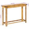 Solid Mango Wood Console Table | 100x30x75 cm - Hipo Market