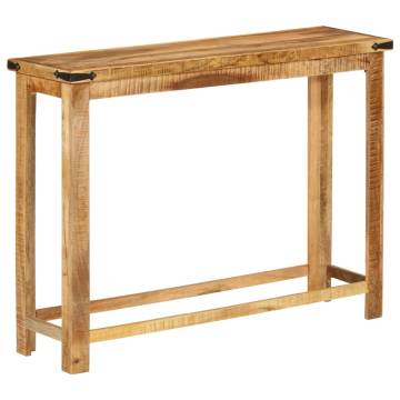 Solid Mango Wood Console Table | 100x30x75 cm - Hipo Market