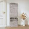 Shoe Cabinet Concrete Grey 59x17x169 cm - Modern Storage Solution