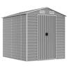 Light Grey Garden Shed - Durable Galvanised Steel Storage