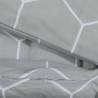 Duvet Cover Set Grey 135x200 cm Cotton - Comfort & Style