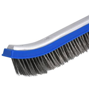 Swimming Pool Wall Brush Aluminium - 46 cm Wide & Sturdy