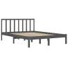 Grey Solid Wood Pine Bed Frame 120x200 cm - HipoMarket UK