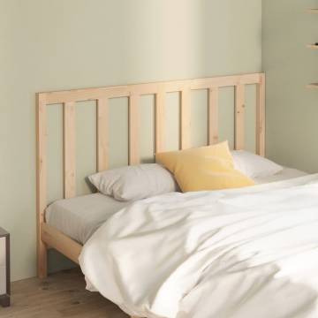 Stylish Solid Wood Pine Bed Headboard - 146x4x100 cm