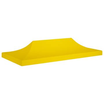 6x3m Yellow Party Tent Roof - Durable & Weather Resistant