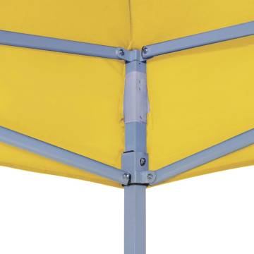 6x3m Yellow Party Tent Roof - Durable & Weather Resistant