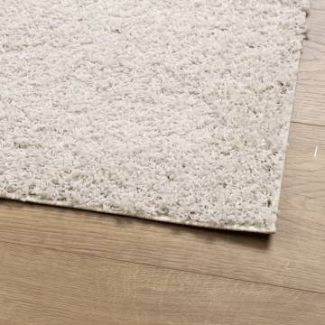 Shaggy Rug High Pile Modern Cream 100x200 cm | Hipomarket