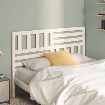 Stylish White Pine Bed Headboard - 141x4x100 cm