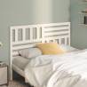 Bed Headboard White 141x4x100 cm Solid Wood Pine Colour white Size 141 x 100 cm Quantity in Package 1 