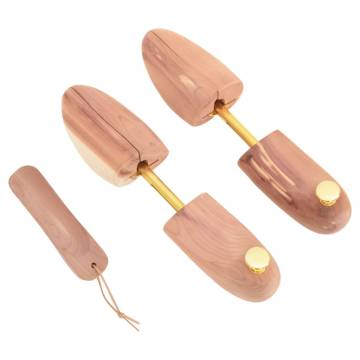 Shoe Stretcher with Horn - Solid Cedar EU 42-43.5