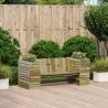 Planter Bench 167.5x60x65 cm - Stylish & Durable Pine Wood