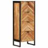 Bathroom Cabinet 40x30x100 cm - Solid Acacia Wood & Iron