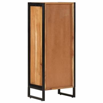 Bathroom Cabinet 40x30x100 cm - Solid Acacia Wood & Iron