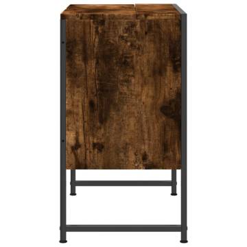 Bathroom Sink Cabinet Smoked Oak - 60x33x60 cm | HipoMarket