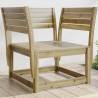 Garden Chair Impregnated Wood Pine Colour natural impregnated Size without cushions Quantity in Package 1 