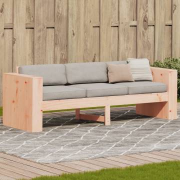 Garden Sofa 3-Seater - Solid Wood Douglas | HipoMarket