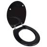 WC Toilet Seat MDF Lid Simple Design Black Quantity in Package 1 Design plain black Soft close no 