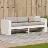 Garden Sofa 3-Seater White 189x60x62 cm Solid Wood Pine Colour white Size 189 x 60 x 62 cm Quantity in Package 1 