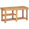 Shoe Rack 90x32x46 cm - Solid Acacia Wood | Hipomarket