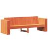 Garden Sofa 3-Seater Wax Brown | Solid Pine Wood Outdoor