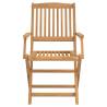 Folding Garden Chairs - 4 pcs Solid Acacia Wood - Durable & Stylish