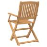 Folding Garden Chairs - 4 pcs Solid Acacia Wood - Durable & Stylish