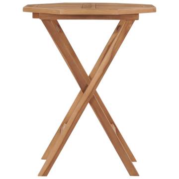 Folding Garden Table 60x60 cm - Solid Teak Wood | HipoMarket