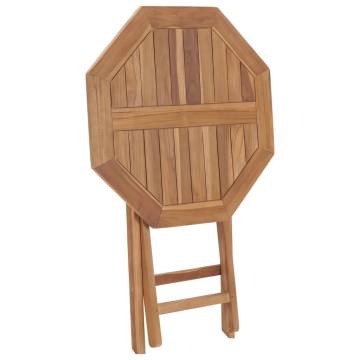 Folding Garden Table 60x60 cm - Solid Teak Wood | HipoMarket