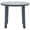 Garden Table Green 89 cm - Durable Plastic for Outdoor Use